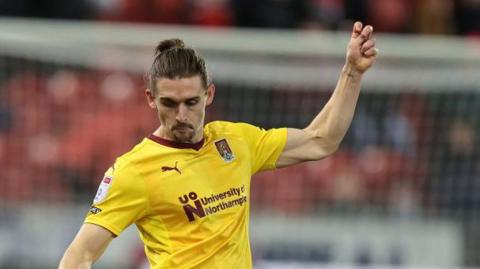 Ben Fox in action for Northampton Town