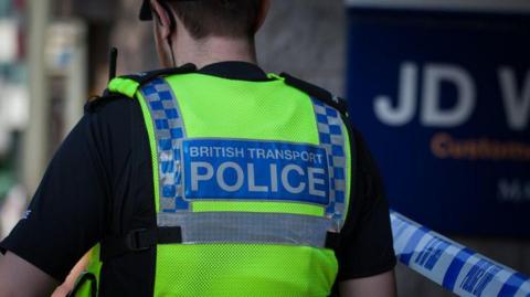 british transport police stock picture