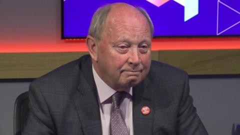 TUV leader Jim Allister in the ˿ Talkback studio