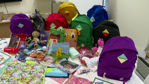 'My Journey' bags and books