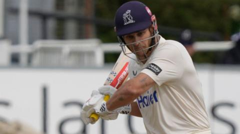 Warwickshire's Sam Hain bats against Sussex at Hove in April 2026