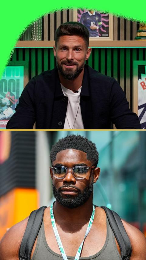 Olivier Giroud and Micah Richards