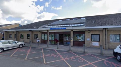 Front entrance of the Bradgate Mental Health Unit in Leicester
