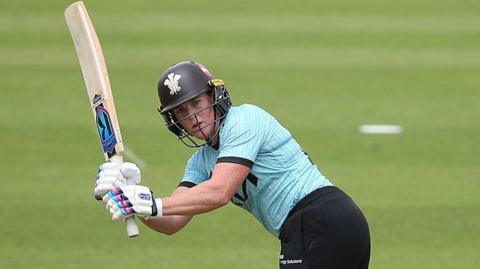 Grace Harris batting for Surrey