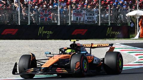 McLaren's Lando Norris during Italian Grand Prix qualifying