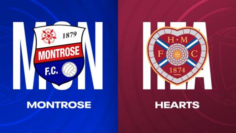 Montrose and Hearts badges