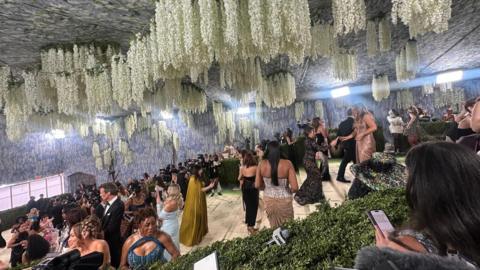 Met Gala 2026 stairs filled with people