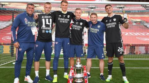 Arsenal's goalkeepers for the 2020 FA Cup final