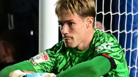 Portsmouth keeper dejected