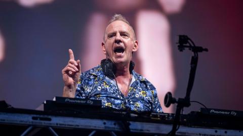 Fatboy Slim performing at Radio 1's Big Weekend