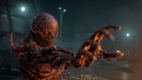 The Stranger Things character Vecna with his arm stretched out 