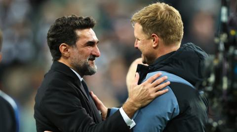 Yasir Al-Rumayyan and Eddie Howe