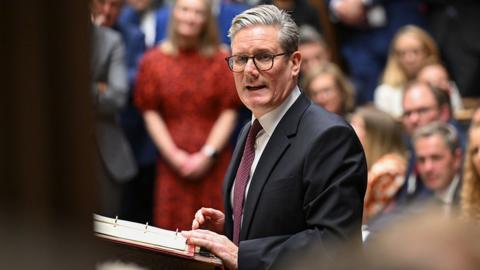 Keir Starmer in the House of Commons