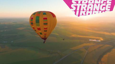 A hot air balloon