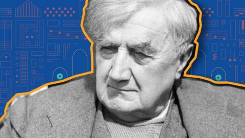 Vaughan Williams on colourful background