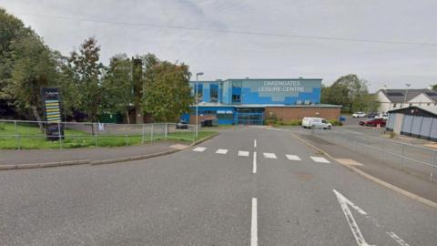 Google images photo of a road leading to Oakengates Leisure Centre