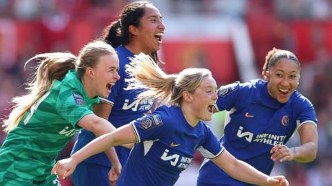 Chelsea players celebrate