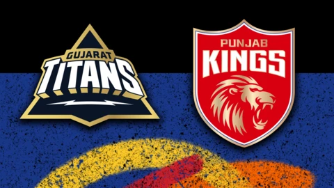 Gujarat Titans v Punjab Kings badge graphic