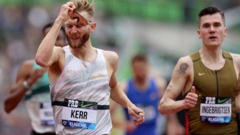 Josh Kerr finishes ahead of Jakob Ingebrigtsen in Oregon