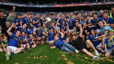 Kerry celebrate their All-Ireland football title win