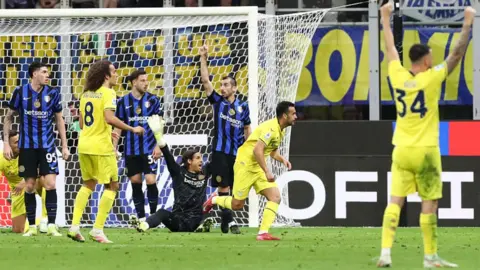 Pedro of Lazio celebrates scoring his team's first goal