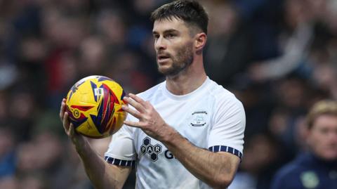 Andrew Hughes in action for Preston North End