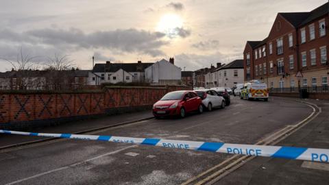 Streetview image of Surrey Street from its junction with Ashbourne Road