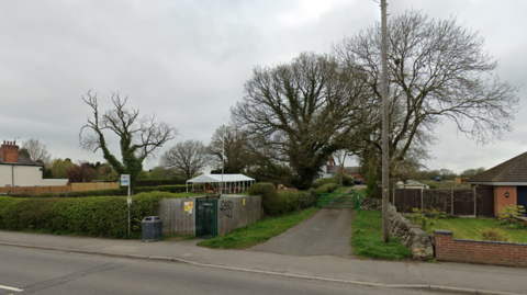 The entrance to Broom Leys Farm at Broom Leys Road in Coalville