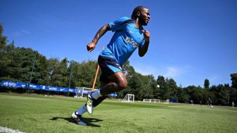 Raheem Sterling of Chelsea during a session