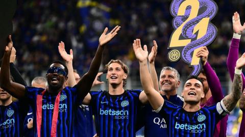 Inter Milan celebrate title