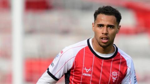 Ethan Erhahon in action for Lincoln City