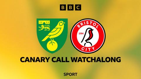 Norwich City crest (left), Bristol City badge (right)