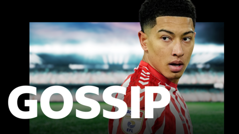 BBC Gossip graphic featuring an image of Sunderland's Jobe Bellingham