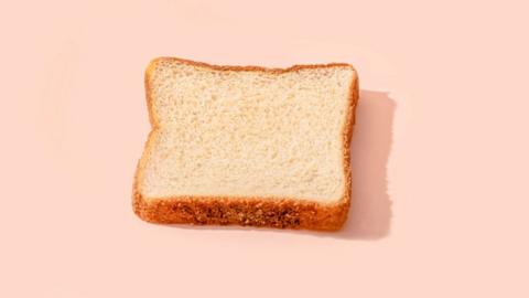 A slice of white bread