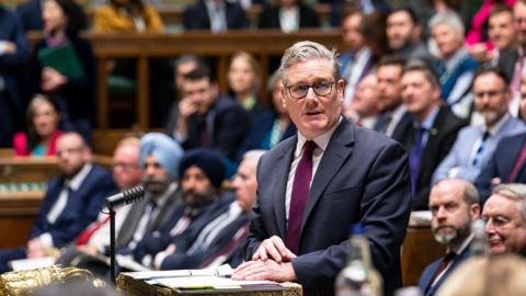 Keir Starmer seen in the House of Commons