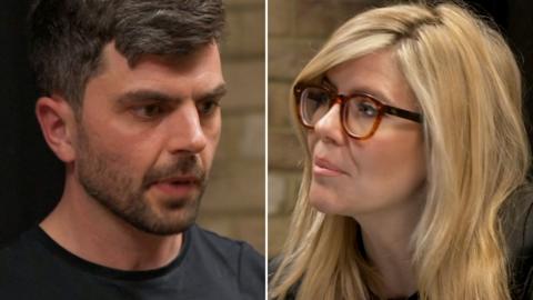 Split image of Will Adolphy and Emma Barnett
