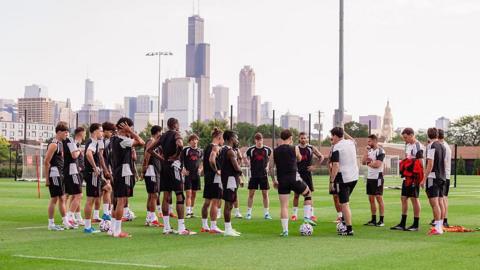 Liverpool training in Chicago