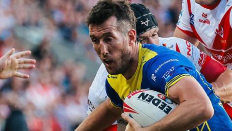 Stefan Ratchford in action for Warrington v St Helens