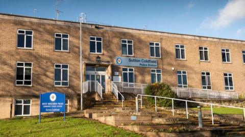 The outside of Sutton Coldfield police station