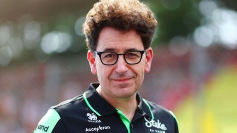 Audi F1 chief operating officer and chief technical officer Mattia Binotto pictured at the 2024 Italian Grand Prix in Sauber uniform