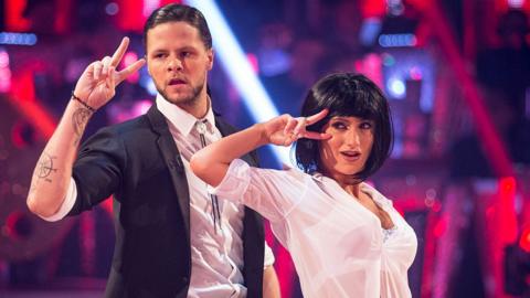 Jay McGuiness and Aliona Vilani performing on Strictly Come Dancing