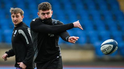 Ollie Smith in Glasgow training earlier this month