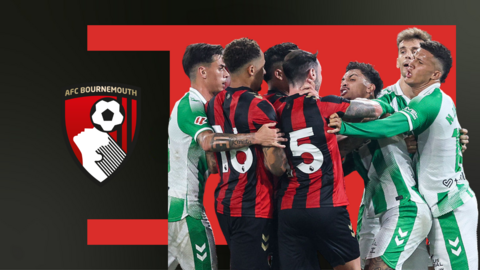 Bournemouth and Real Betis players clash