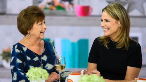 Nancy Guthrie and Savannah Guthrie appear on NBC's Today programme 