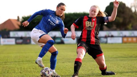 Sophie Peskett and Bournemouth's Abby Jones