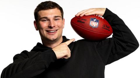 Fernando Mendoza poses for a portrait during the 2026 NFL Scouting Combine