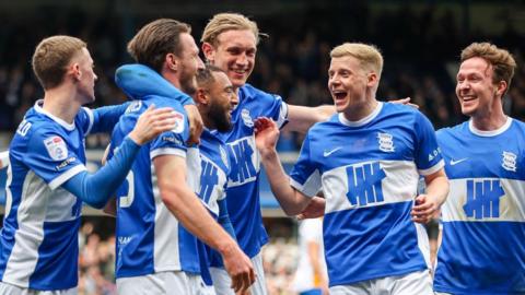 Birmingham players celebrate