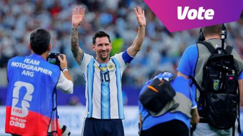 Lionel Messi of Argentina celebrates after the second goal of his team during the FIFA World Cup 2026 against Austria