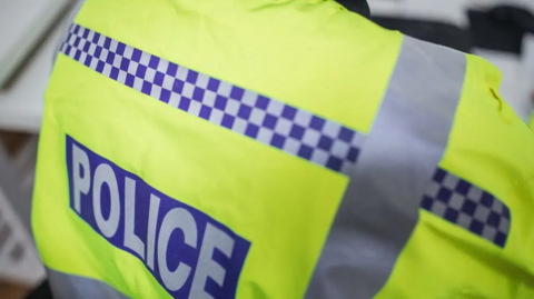 Stock image of police officer's jacket 