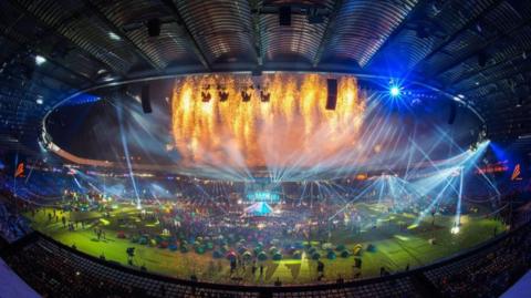 Closing ceremony of the Commonwealth Games at Hampden